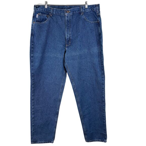 Carhartt B17 Men's 42x34 Relaxed Fit Tapered Leg Work Carpenter Denim Jeans*READ - Picture 1 of 11